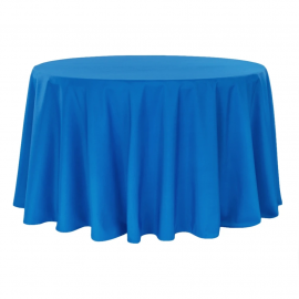 Tablecloth 132" Round - Royal Blue