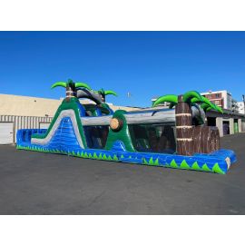 50 ft Blue Crush Dual Lane Obstacle (sku i541)