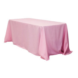 90"x132" Rectangular Tablecloth - Pink