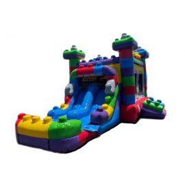 Dual Lane Mega Block Dry Slide Combo (sku C311)
