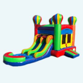 Dual Lane Balloon Water Slide Combo Jumper at San Diego