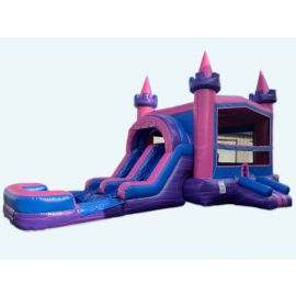 Dual Lane Pink Jumper Water Slide (sku W302)