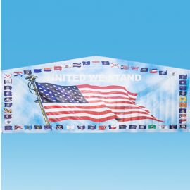 United We Stand Military Art Banner in San Diego