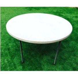 White Round Party Table Rental (48 inches) 